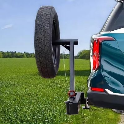 내구성 검은색 1995-2002 Subaru Forester 오프로드 차량용 레저 타이어 히치 랙