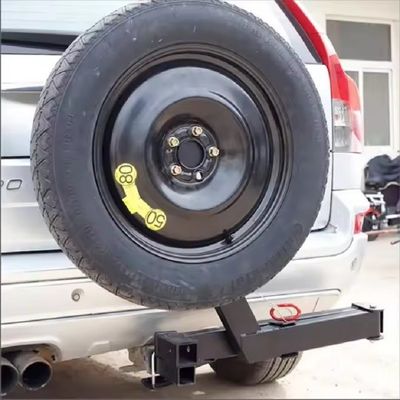 내구성 검은색 1995-2002 Subaru Forester 오프로드 차량용 레저 타이어 히치 랙
