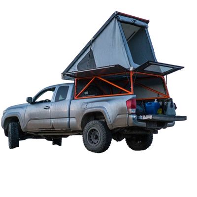 2025 타코마 캐노피 캠퍼 4x4 힐룩스 금속 박스 캠핑 및 수면을위한 알루미늄 제조